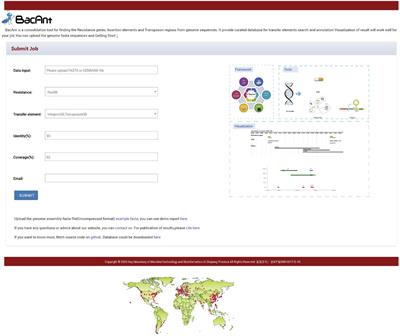 BacAnt: A Combination Annotation Server for Bacterial DNA Sequences to Identify Antibiotic Resistance Genes, Integrons, and Transposable Elements